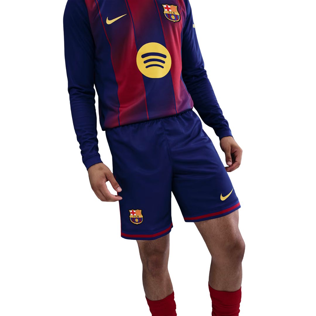 F.C. Barcelona 2025/26 Stadium Home Dri-Fit Football Replica Shorts