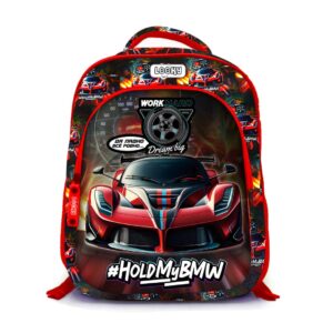 Backpack 16″ 3Zips 3D Design Boys + Key Ring