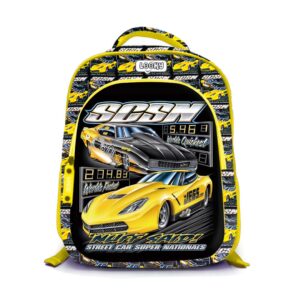 Backpack 16″ 3Zips 3D Design Boys + Key Ring